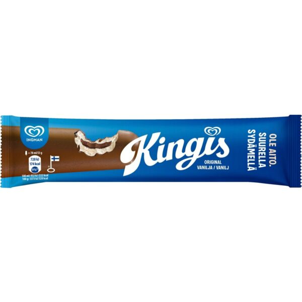 Kingis kermajäätelöpuikko Original vanilja 53 g