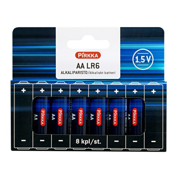 Pirkka AA LR6 alkaliparisto 8 kpl