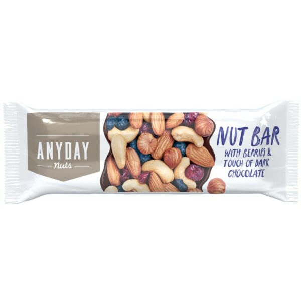 Anyday Nut Bar with Berries 44g pähkinäpatukka