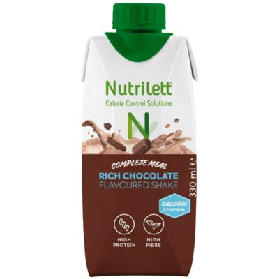 Nutrilett 330 ml Rich Chocolate 30 % vähemmän sokeria Smoothie ateriankorvike