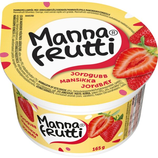 Mannafrutti mansikka mannavälipala 165g