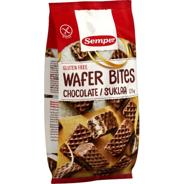 Semper Wafer bites suklaavohveli 125g gton