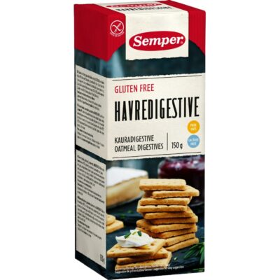 Semper Kaura Digestive -keksit 150g gluteeniton