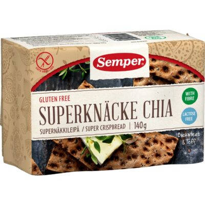 Semper supernäkkileipä 140g chia gluteeniton