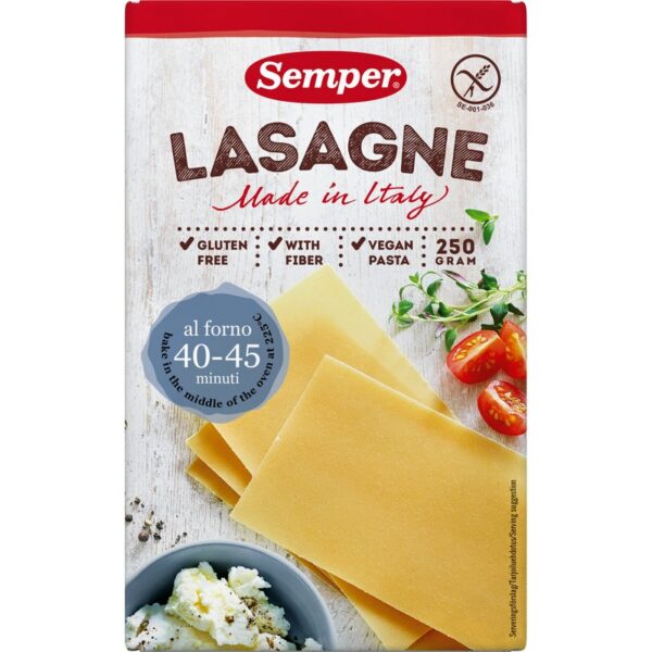 Semper Gluteeniton Lasagne 250g
