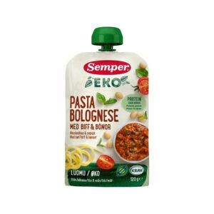 Semper Luomu Pasta bolognese, naudanlihaa & papuja 120g 6kk