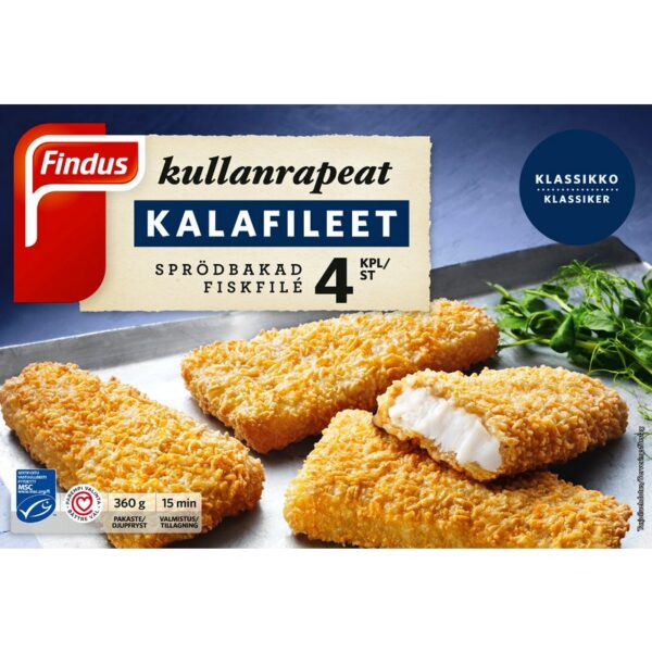 Findus Kullanrapeat kalafileet 360 g