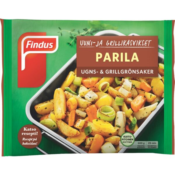 Findus Uuni- ja grillikasvikset Parila 500g