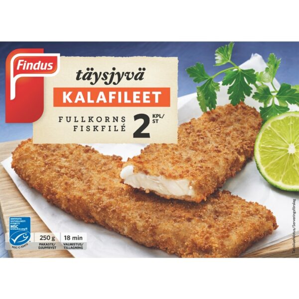 Findus täysjyvä kalafileet 250g MSC pa