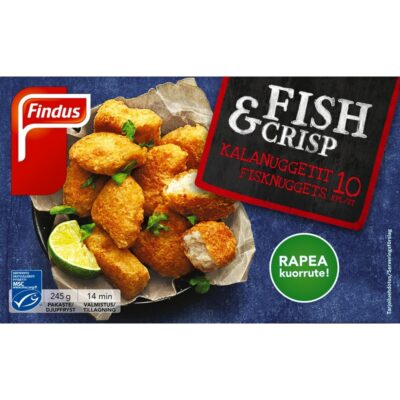 Findus Fish & Crisp kalanuggetit MSC 245g pakaste