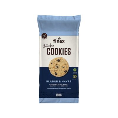 Finax mustikka & kaurakeksi 150g glton