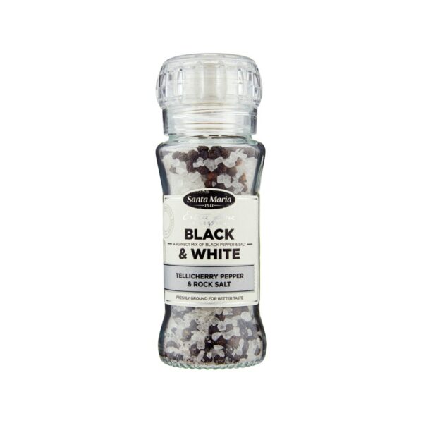 Santa Maria Black & White vuorisuola-mustapippurisekoitus 110g mylly