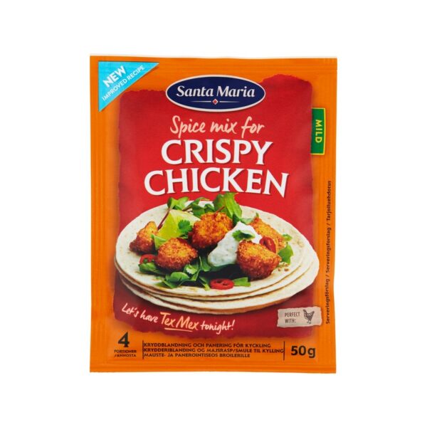 Santa Maria Crispy Chicken Spice Mix Mausteseos kanalle 50g