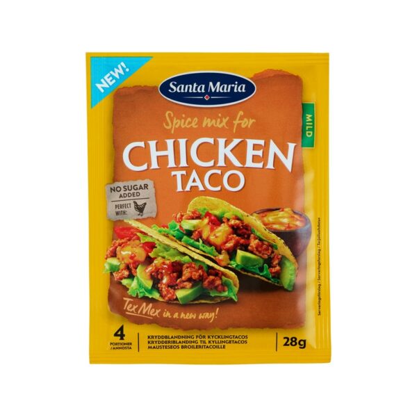 Santa Maria Chicken Taco Spice Mix mausteseos kanalle 28g