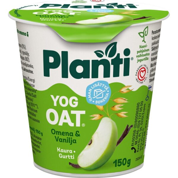 Planti YogOat 150g omena-vanilja