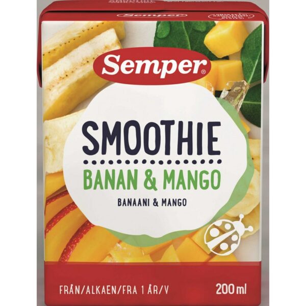 Semper Smoothie banaani ja mango 200ml 1v