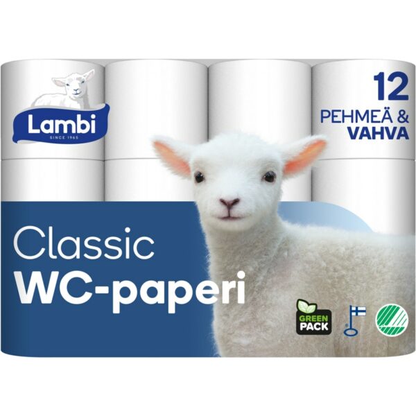Lambi wc-paperi 12 rl valkoinen