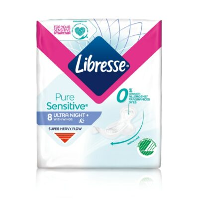 Libresse yöside 8kpl Ultra Night Pure Sensitive