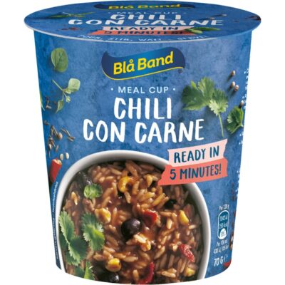 Blå Band Meal Cup Chili con carne riisi-naudanliha-chili-ateria 70g