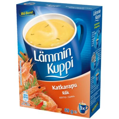 Blå Band Lämmin Kuppi Katkarapukeitto 3x23g