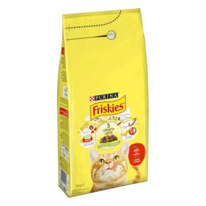 Friskies Adult Naudanlihaa, Kanaa ja lisättyjä Kasviksia 2kg kissanruoka