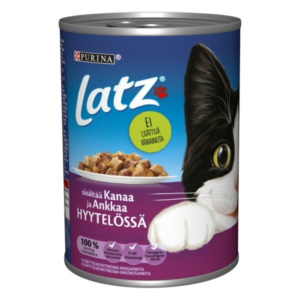 Latz kanaa ja ankkaa hyytelössä 400g kissanruoka