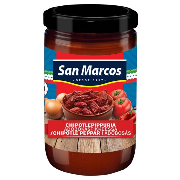 San Marcos chipotle pippureita Adobo kastikkeessa 230g