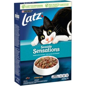 Latz Seaside Sensations Lohta, Lyyraturskaa ja lisättyjä Kasviksia 400g kissanruoka