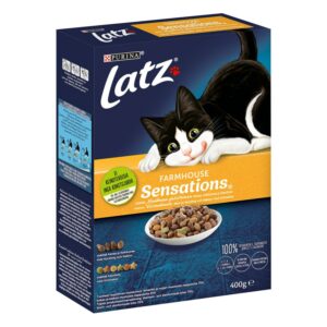 Latz Farmhouse Sensations Kanaa, Kalkkunaa ja lisättyjä Kasviksia 400g kissanruoka