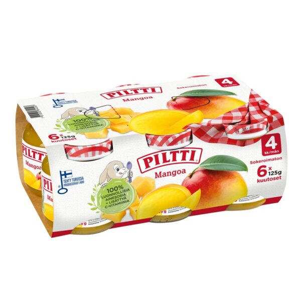 Piltti Mango Kuutoset 6x125g 4kk