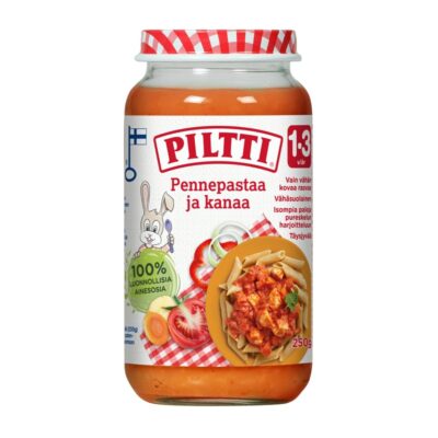 Piltti Pennepastaa ja kanaa 250g 1-3v