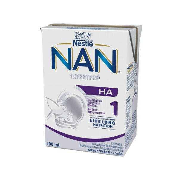 Nestlé NAN H.A.1 Maitopohjainen äidinmaidonkorvike 200ml