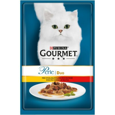 Gourmet Perle Kanaa & Naudanlihaa Delicate Meats Duo 85g kissanruoka