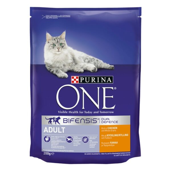 Purina ONE Adult kissanruoka kanaa ja täysjyväviljaa 200g