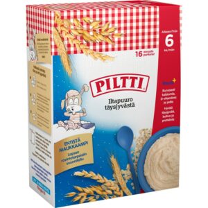 Piltti Iltapuuro täysjyvästä, puurojauhe 2x240g 6kk