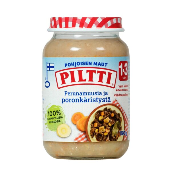 Piltti Pohjoisen maut Perunamuusia ja poronkäristystä 190g 1-3v