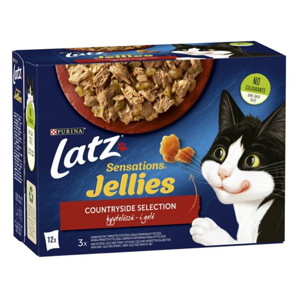 Latz Sensations Jellies 12x85g Countryside lajitelma hyytelössä