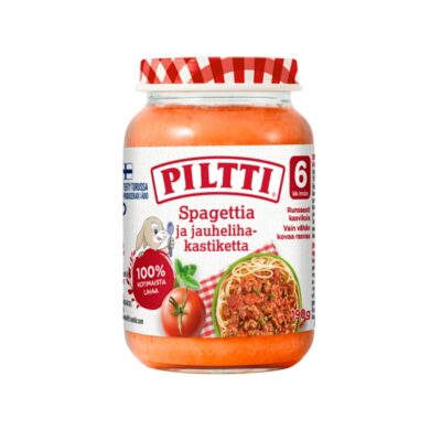 Piltti Spagettia ja jauhelihakastiketta 190g 6kk