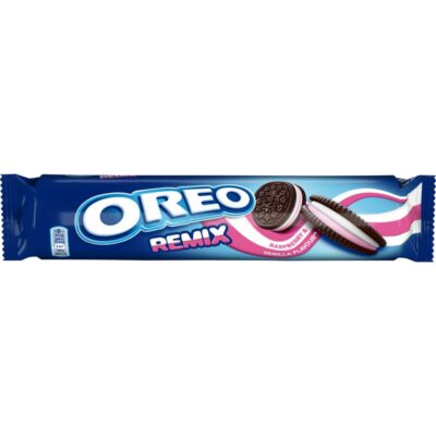 Oreo Remix Raspberry & vanilla täytekeksi 157g