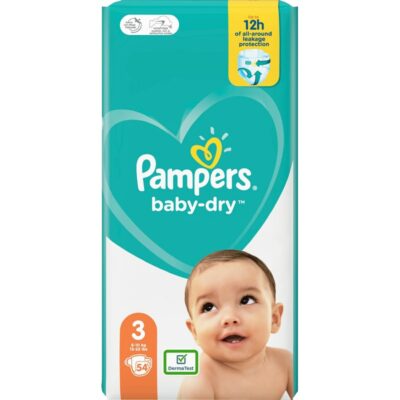 Pampers 54kpl Baby Dry S3 6-10k
