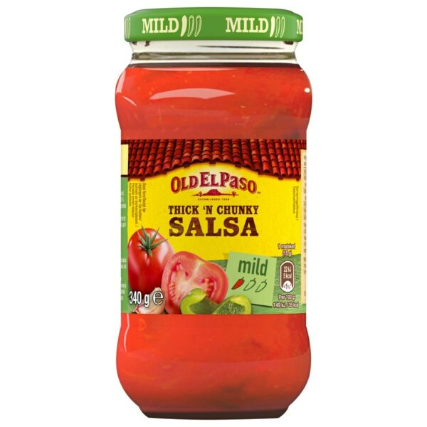 Old El Paso 340g Thick and Chunky Original Salsa Mild