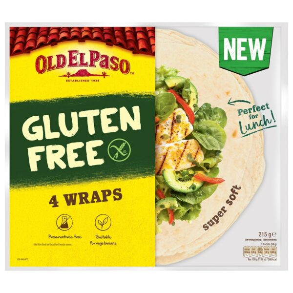 Old El Paso Tortilla 4kpl 215g Gluteeniton