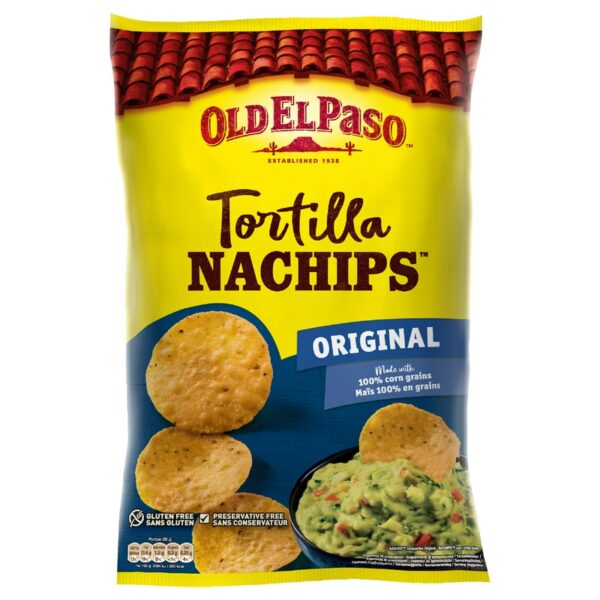 Old El Paso Tortilla Nachips Original 185g