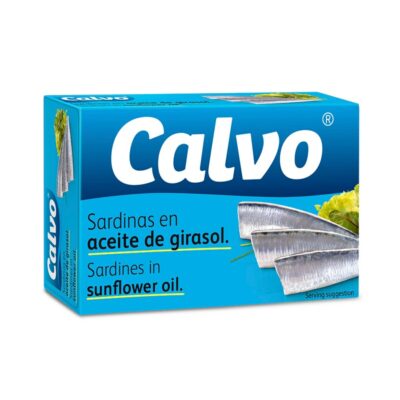 Calvo sardiinit auringonkukkaöljyssä 120g/84g