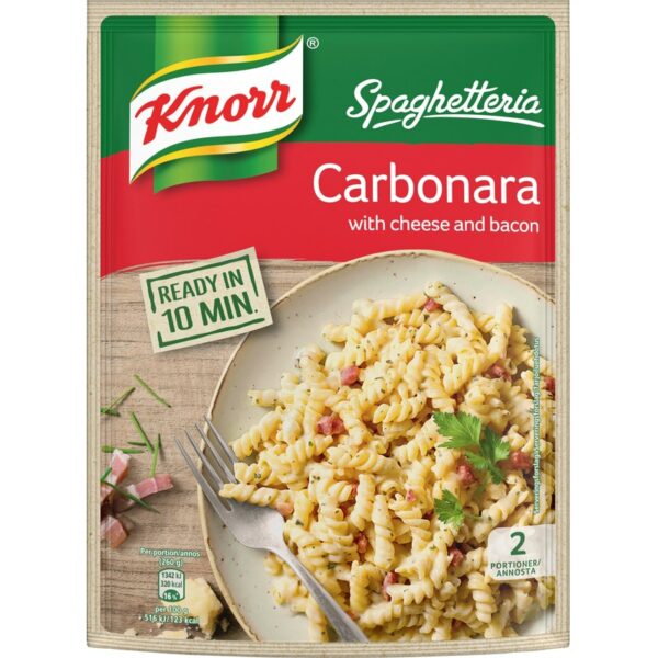 Knorr Spaghetteria Carbonara pasta ateria-ainekset 154 g