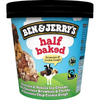 Ben&Jerry's jäätelö 465ml/406g half baked pa