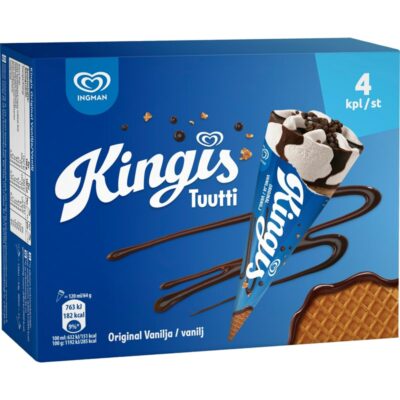 Kingis Monipakkaus 4x120ml  Vanilja 480ml/300g