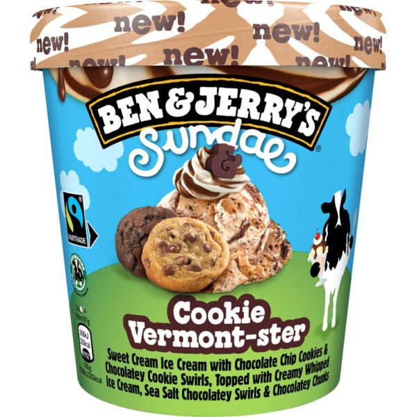 Ben & Jerry's jäätelö 427ml/324g Sundae Cookie Vermont-ster