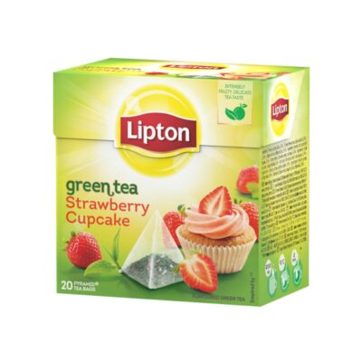 Lipton Pyramid tee 20ps green tea strawberry cupcake RFA
