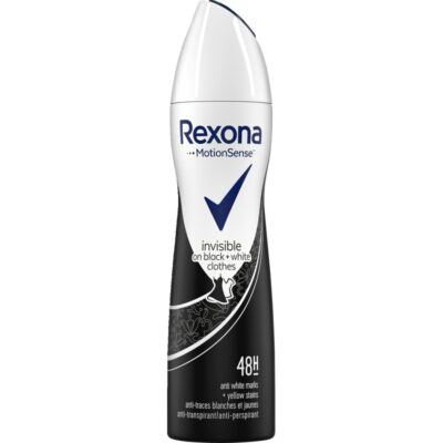 Rexona deo spray 150ml Women Invisible for Black White